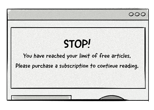 Paywalls require users to either buy a subscription, pay a one-time fee, create a free account, or simply provide their email address in order to access the content